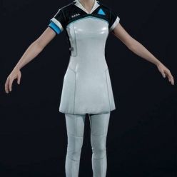 3D model Girl in Uniform