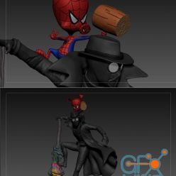 3D model Spider Ham and Noir – 3D Print