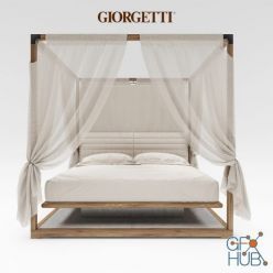 3D model Ira Canopy bed by Giorgetti