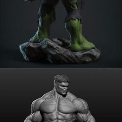 3D model ﻿Incredible Hulk – 3D Print