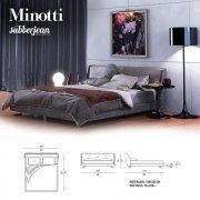 3D model Minotti Spencer bed set