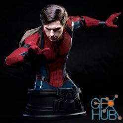 3D model Tom Holland new Spiderman Bust