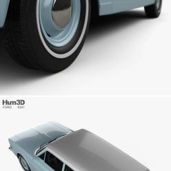 3D model Ford Taunus (P6) 12M station wagon 1967 car