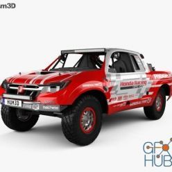 3D model Honda Ridgeline Baja Race Truck 2016