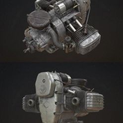 3D model Opposite Engine (max, fbx, obj) PBR