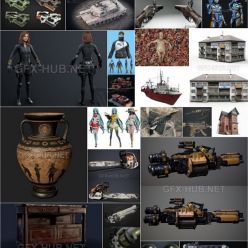 3D model PBR Game 3D-Models Bundle May 2021