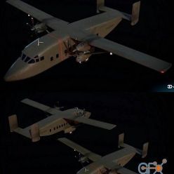 3D model Short C-23 Sherpa PBR