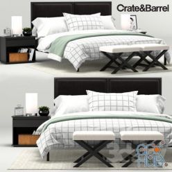 3D model Oliver Bedroom Collection, Crate & Barrel