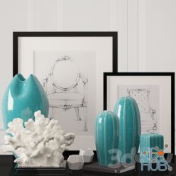 3D model Decoration set 2 by Kelly Hoppen