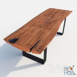 3D model Wooden table (Vray 2012)