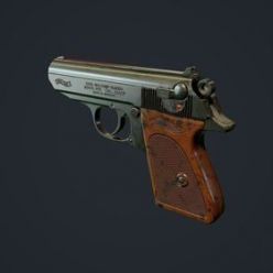 3D model Walther PPK gun