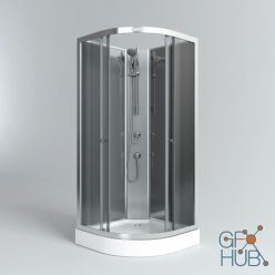 3D model AS-100 shower stall