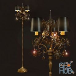 3D model Masiero Fiore di Foglia 7200 STL3 floor lamp