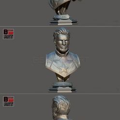 3D model Captain America Bust – 3D Print