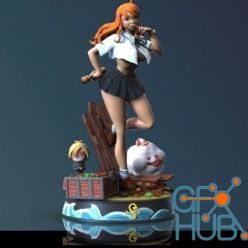 3D model Nami and mini Sanji – 3D Print