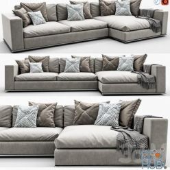 3D model Sofa Minotti Hamilton Arrangement 02