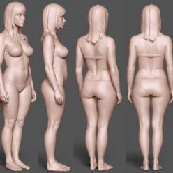 3D model Gumroad – Female body basemesh 01