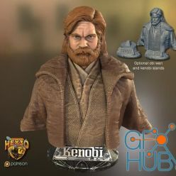 3D model Obi Wan Kenobi Bust – 3D Print