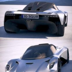 3D model Aston Martin Valhalla 2020