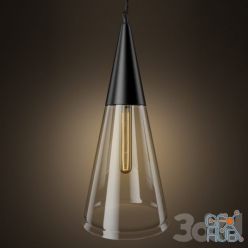 3D model Restoration hardware Mason Glass Cone Filament Pendant