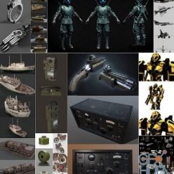 3D model PBR Game 3D-Models Bundle May 2019