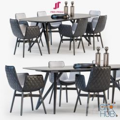 3D model Freifrau Dining set_02