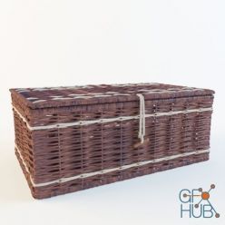 3D model Wattled basket (Vray)