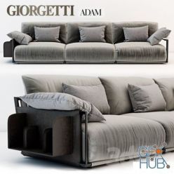 3D model Giorgetti Adam sofa (max 2014, Vray, Corona)