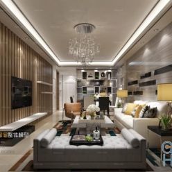 3D model Living room space A022