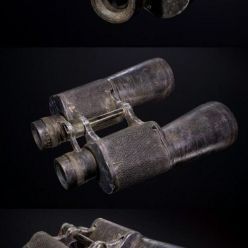 3D model Binoculars USSR PBR