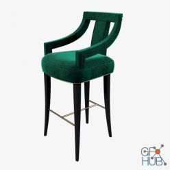 3D model Brabbu Eanda Bar Chair (max 2010, obj, fbx)