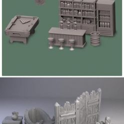 3D model Tiny Furniture March 2022 – 3D Print