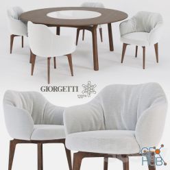 3D model Elisa and Memos Giorgetti furniture set