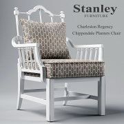 3D model Planter's chair Charleston Regency Chippendale