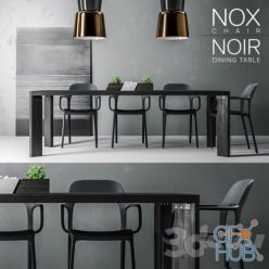 3D model NOX & NOIR tables & chairs (max 2013, fbx)