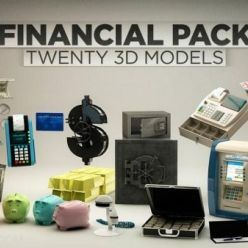 3D model The Pixel Lab – 3D Financial Pack C4D Models