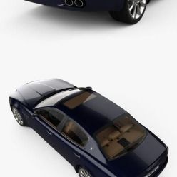 3D model Maserati Quattroporte with HQ interior 2004 car