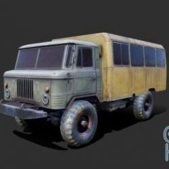 3D model Gaz 66 PBR