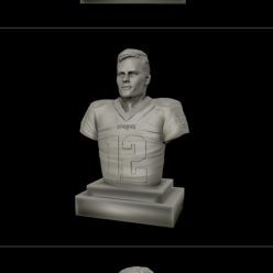 3D model Tom Brady Bust – 3D Print