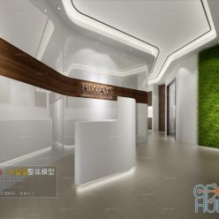 3D model Lobby Reception Interior A014