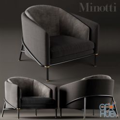 3D model Minotti Fil noir Black