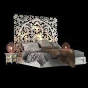3D model Bedroom furniture set and decor