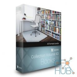 3D model CGAxis Models Volume 43 Books II + Render Scene