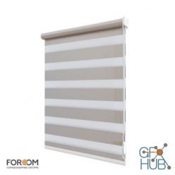3D model Roller blinds CLIC DUO by FOROOM