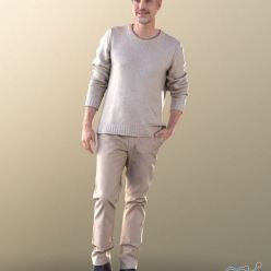 3D model Will - man in sweater (full 3d scan)