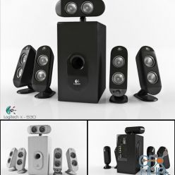 3D model Speaker System Logitech x-530
