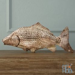 3D model Silvered Fish Decoration