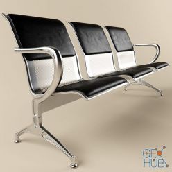 3D model Perforated metal chairs (max, fbx)