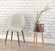 3D model White chair and table with vases
