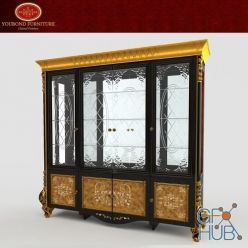 3D model FOSHAN YOUBOND FURNITURE showcase 3 doors